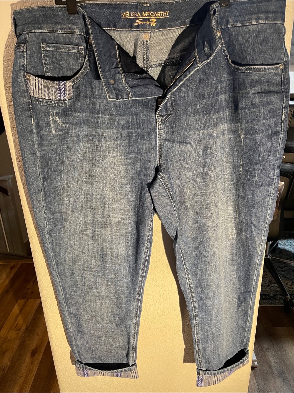 Melissa McCarthy Seven7 Women’s Blue Denim Sz 20W Jeans